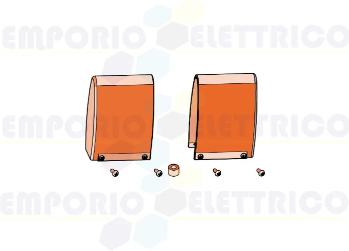 faac ricambio coppia tappi estremita' costa mse110w 392000