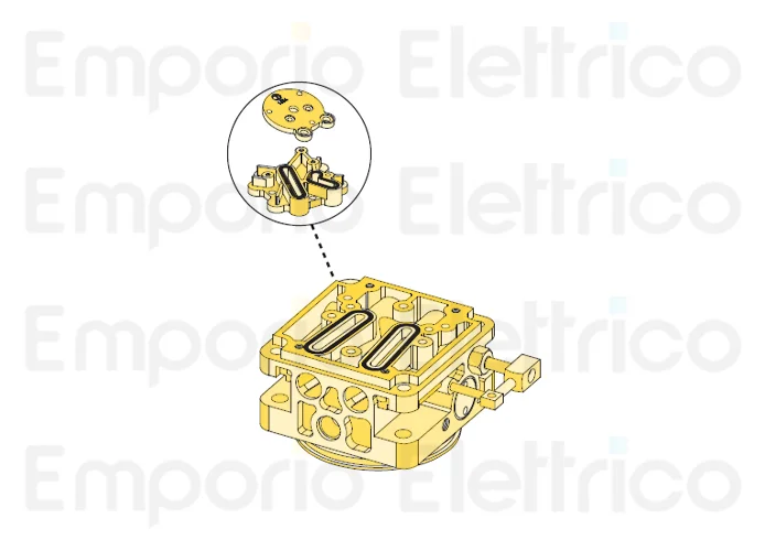 fadini ricambio valvola distributrice pressione olio completa pompa p3 380124