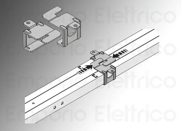 nice soportes enchufable rápido para la fijación al techo 6 pz sra1