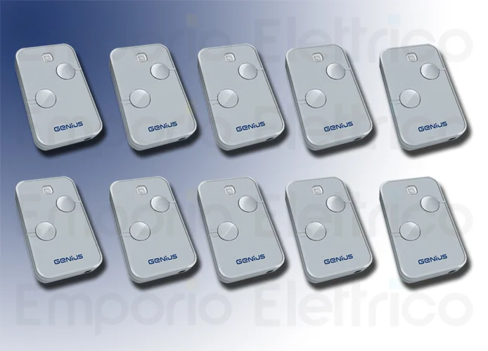 genius 10 telecomandi 2 canali 868mhz kilo n tx2 jlc 787034 10 (ex code 6100332)