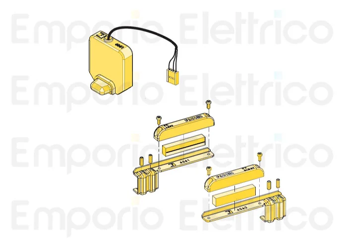 fadini ricambio finecorsa magnetico completo di staffa dx e staffa sx 624113
