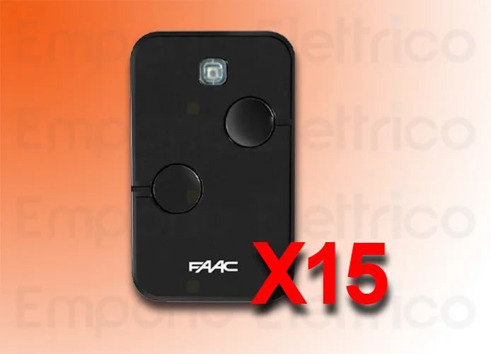 faac 15 transmisores 2 canales xto2 slh-sl-ds-rc 433mhz 787032 15 (ex code 787007)