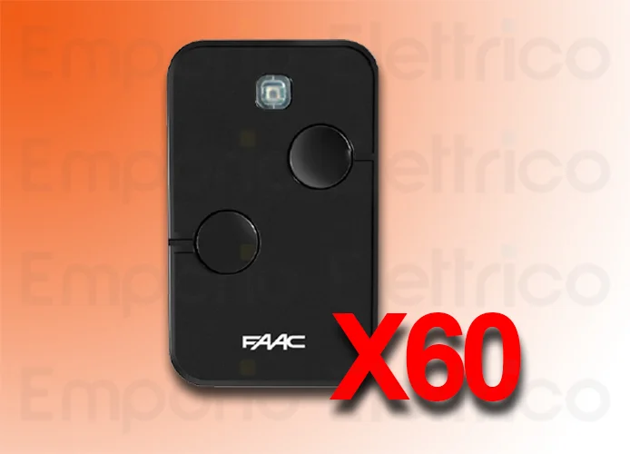 faac 60 transmisores 2 canales xto2 slh-sl-ds-rc 433mhz 787032 60 (ex code 787007)