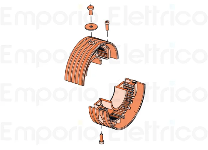 faac ricambio semicorona ø240 per motore 240/76 6020529