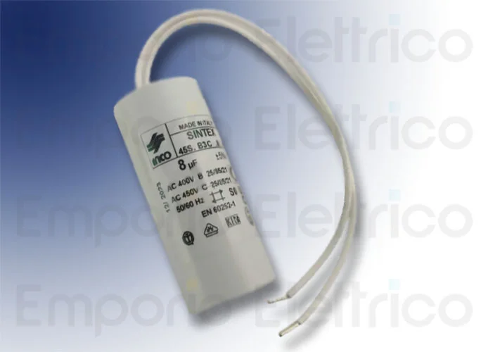 genius repuesto paquete condensador 8µf 450 v. 00058f0091x