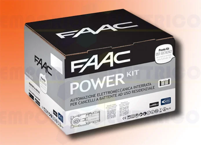 faac kit automatización power 24v dc power kit safe 106747445