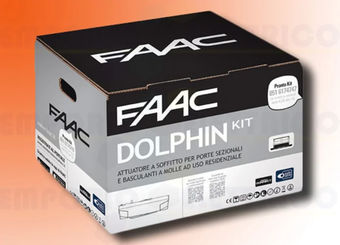 faac kit automatización dolphin 24v dc dolphin kit safe 10566544