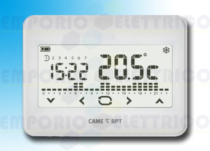 came kit termostato programable + módulo de radio th/550 wh wlrl 845aa-0070