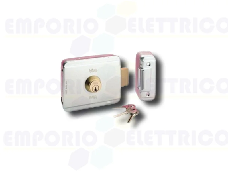 beninca cerradura eléctrica 12vac/dc horizontal con placa du.v90 9765030