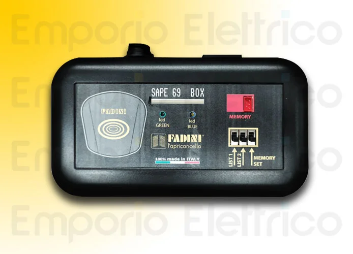 fadini programador tarjeta de memoria zero.sape box 697l