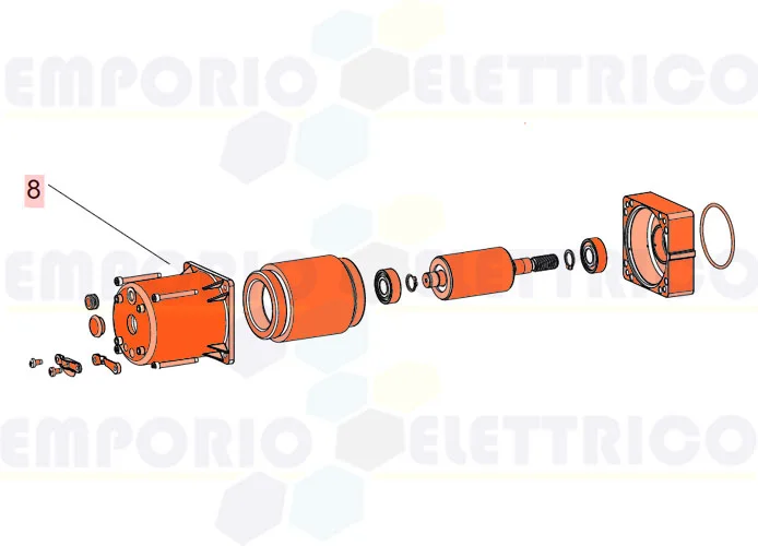 faac repuesto motor 390/550 l/breeze l 230v 63003170