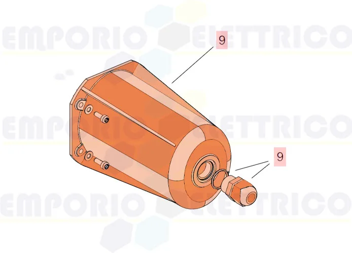 faac ricambio gruppo coperchio motore s800h 63002635