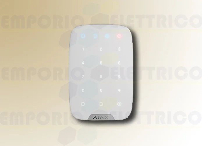 ajax tastiera wireless bidirezionale bianco keypad 38249