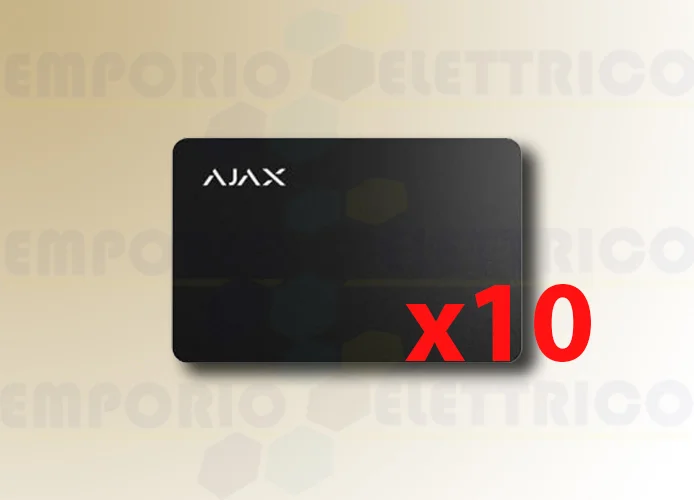 ajax carta contactless pass nero (10 pezzi) 38218