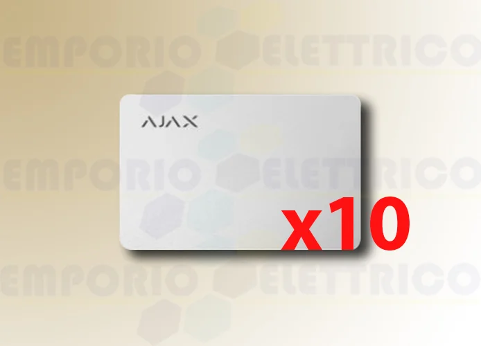 ajax carta contactless pass bianco (10 pezzi) 38222