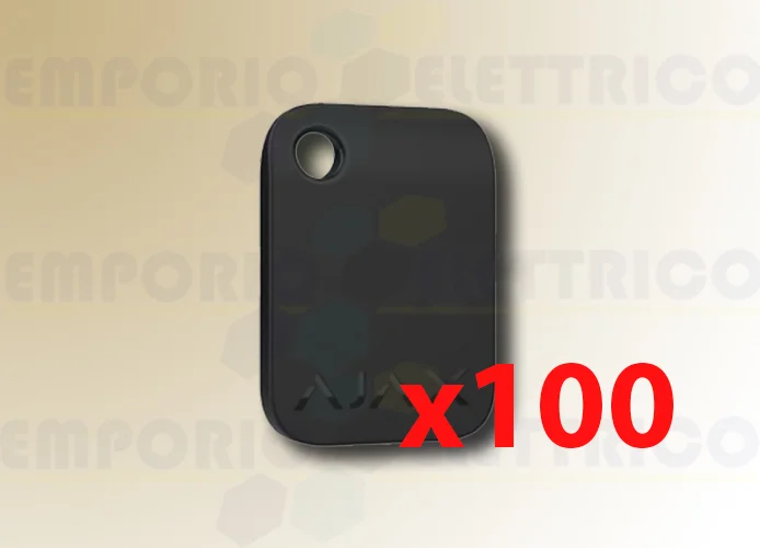 ajax portachiavi contactless nero tag (100 pezzi) 38225