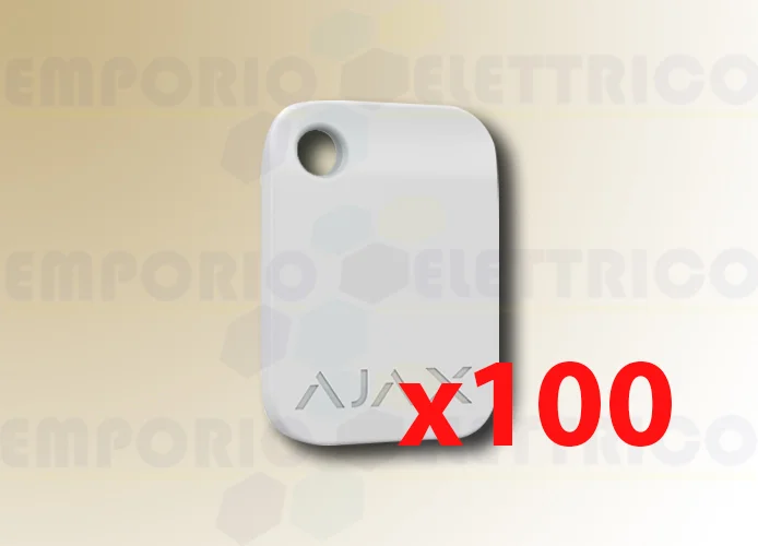 ajax portachiavi contactless bianco tag (100 pezzi) 38229