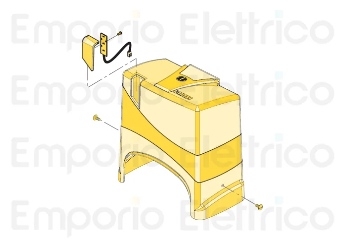 fadini ricambio originale cofano completo con lampada motore junior 624 624123