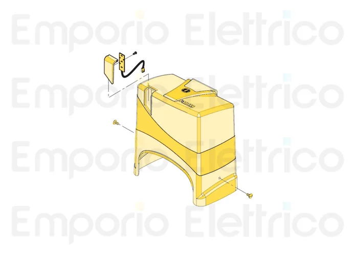 fadini ricambio completo cofano di copertura con lampada a led 633124