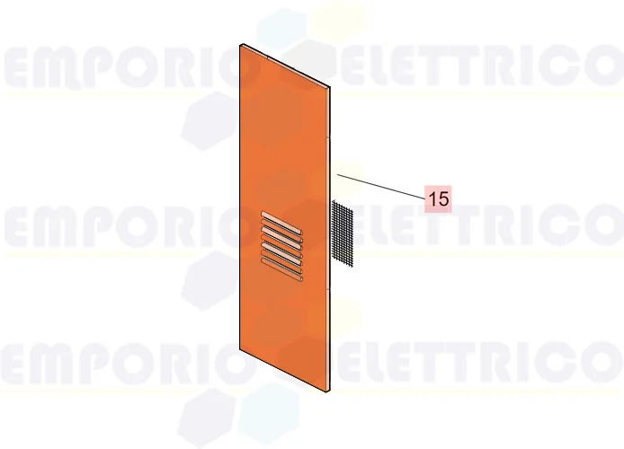 faac ricambio sportello imb. 642 inox 72706515