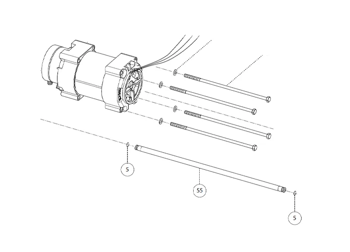 fadini ricambio tubo di mandata completo per aproli 280 batt 280161