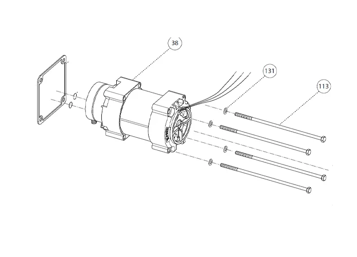 fadini ricambio motore elettrico 0,25 cv per aproli 280 batt 28038