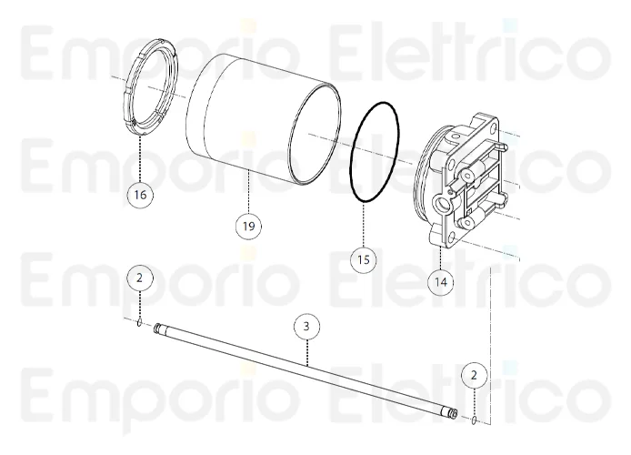 fadini ricambio tubo di mandata completo per aproli 380 lb 380130