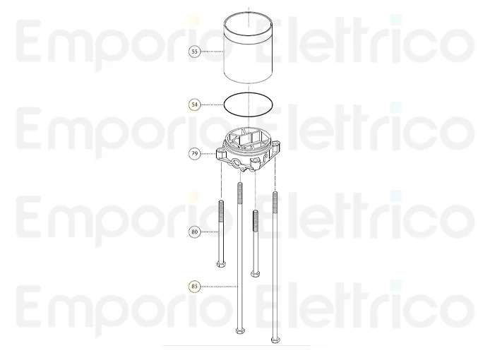 fadini ricambio tirante m8x298 per aproli 480 48085