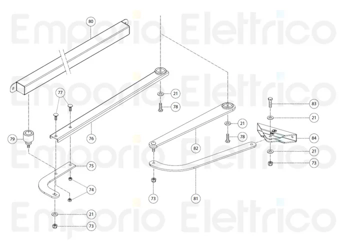 fadini ricambio dado m6 per bart 350 35074