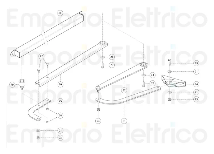 fadini ricambio guida di scorrimento per bart 350 35080