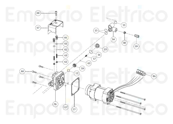 fadini ricambio vite m6x16 tei per combi 740 980 74068