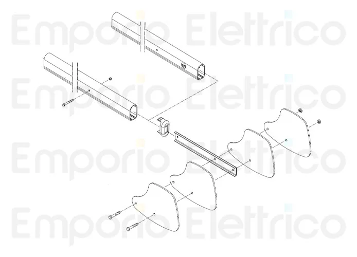 fadini kit contrappesi in acciaio zincato 9 pz per bayt 980 1970l