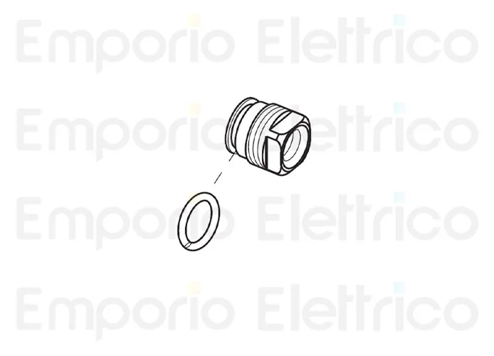 fadini ricambio raccordo a tappo in ottone per combi 740 - dx 740137