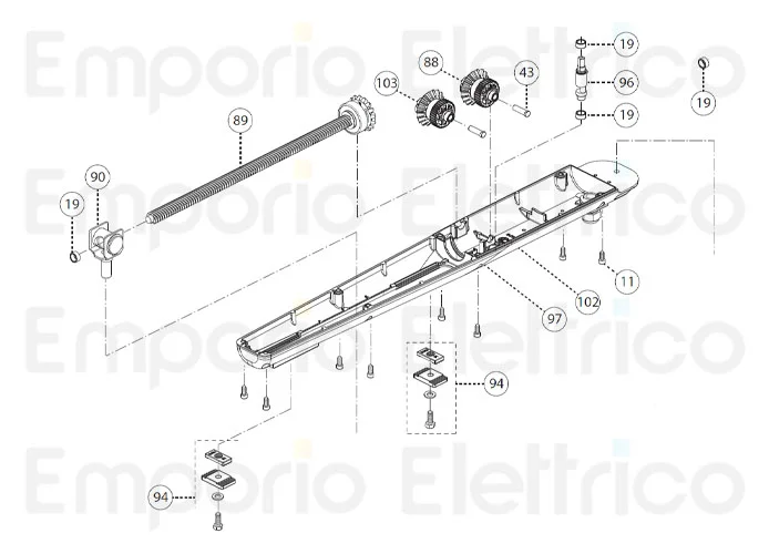 fadini ricambio forcella completa per dardo 424 / 430 43090