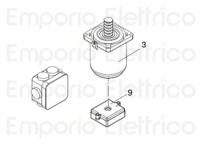 beninca repuesto motor 24 v d.c. x zed-24/asc por adam.24 9686250