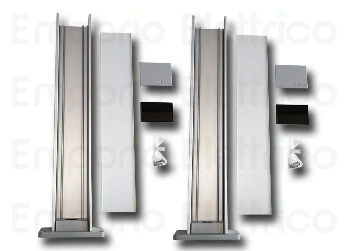 nice 2pz columna de aluminio h= 500mm para 1 fotocélulas medium/large era post pph1