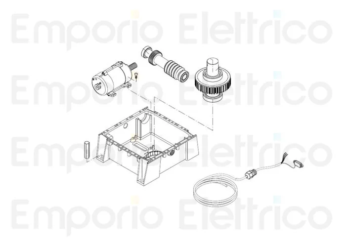 beninca repuesto cable de alimentación motor+encoder por du.350 nve 9688196