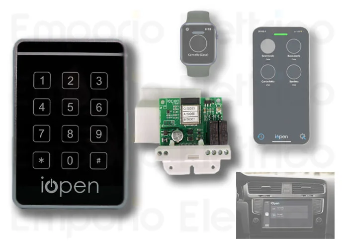 iopen kit de control remoto y local mifare 125 khz o pin numérico iopen start wg