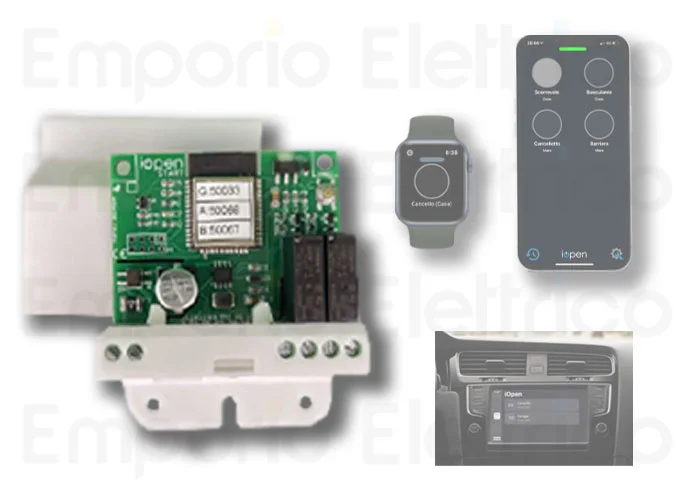 iopen apertura remota ilimitada para smartphone e internet 12/24v 230v iopen start