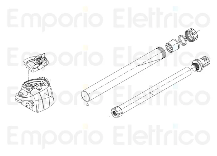 beninca ricambio tubo vern.+raschiatore x bill30 9688117