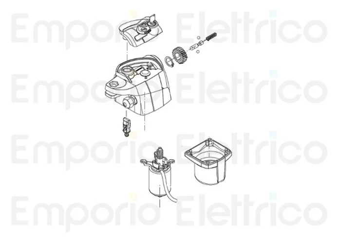 beninca ricambio motore 24v assemblato x bill 9686606