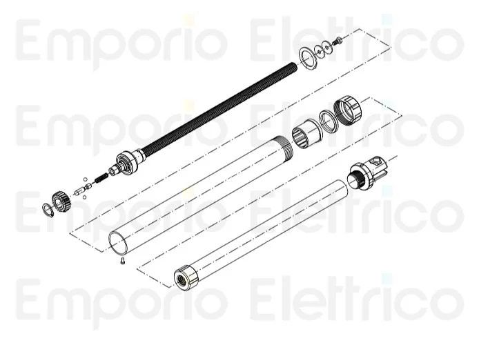 beninca repuesto tornillo sin fin+eje por bill50m/ma con fermo 9688179
