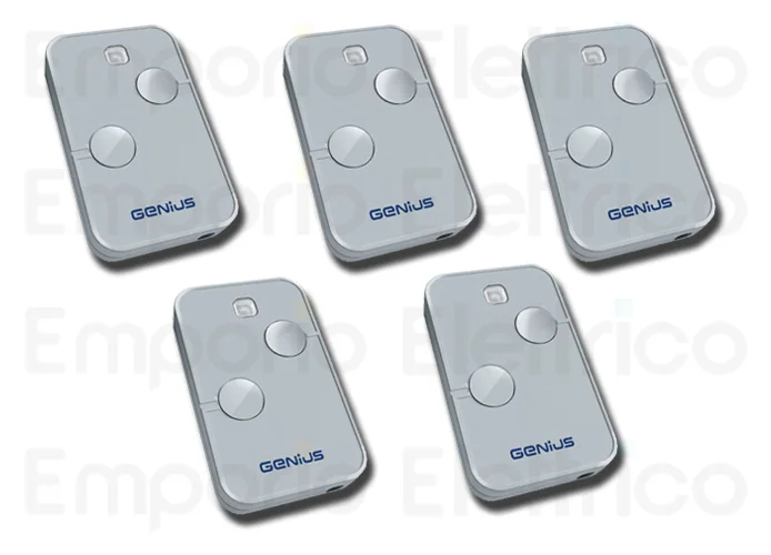 genius 5 telecomandi 2 canali 868mhz kilo n tx2 jlc 787034 5 (ex code 6100332)