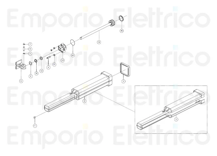 fadini ricambio forcella di attacco stelo 88106