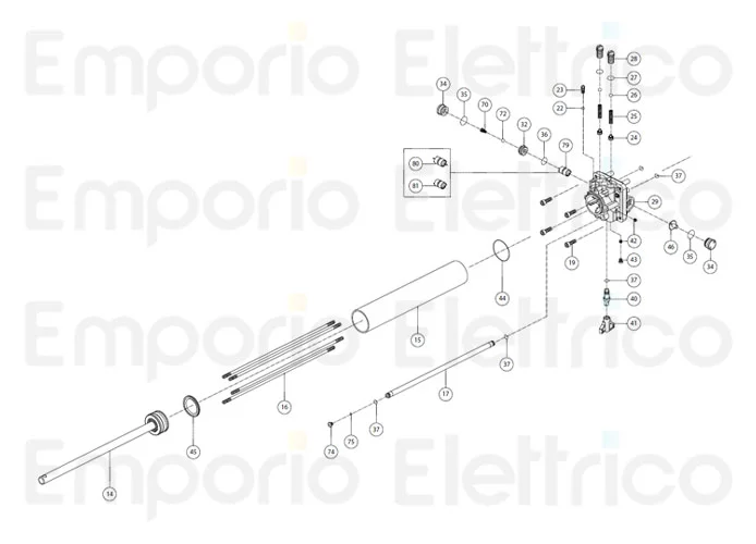 fadini ricambio tirante pistone m6x320 88116