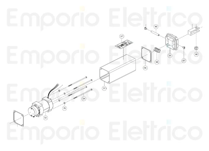 fadini ricambio motore elettrico con pompa p5 88153