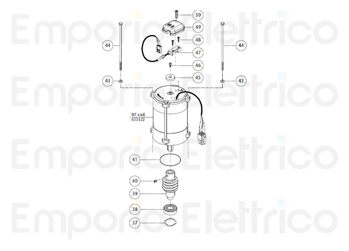fadini ricambio sensore effetto hall dell'encoder 63347