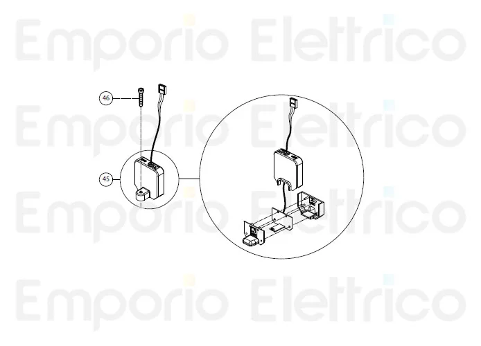 fadini ricambio finecorsa magnetico completo 63351