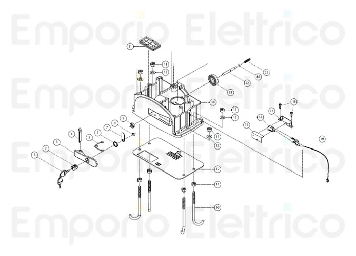 fadini ricambio carcassa motoriduttore 65014