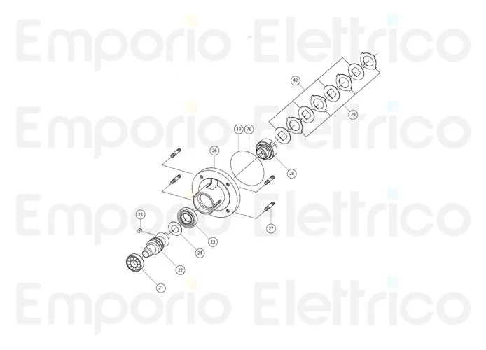 fadini ricambio vite senza fine m 2,75 31022